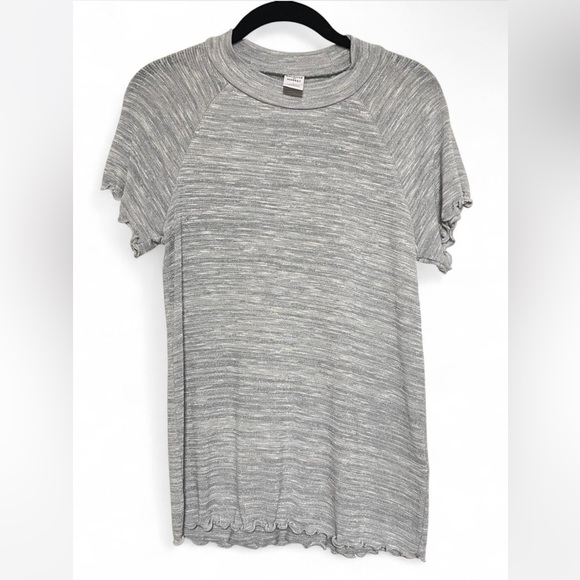 Melrose and Market Heathered Gray Short Sleeve Top - Picture 1 of 4